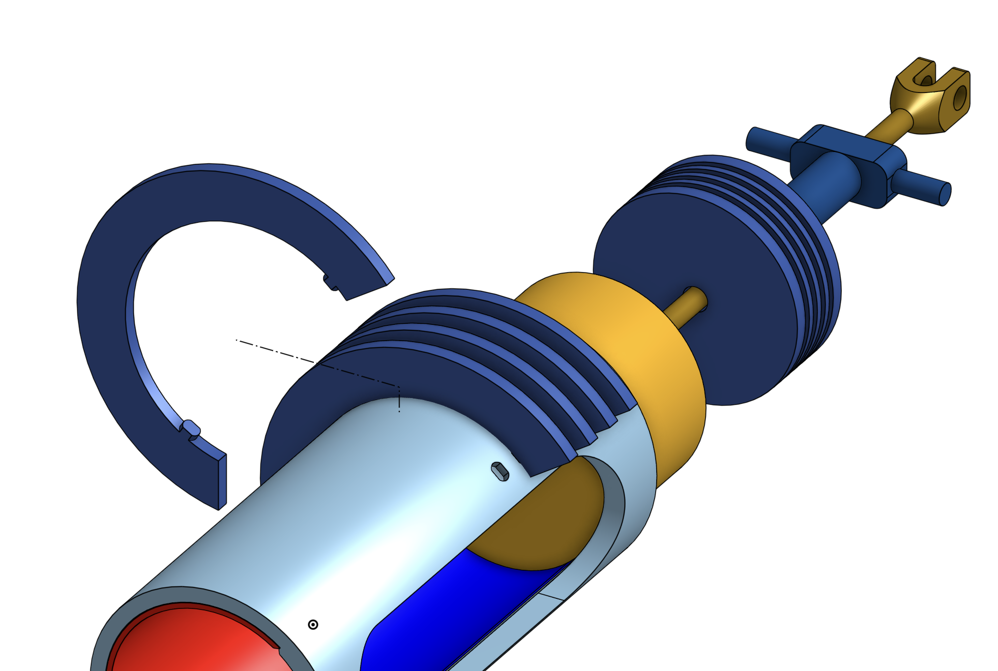Attach the heat fins to the engine